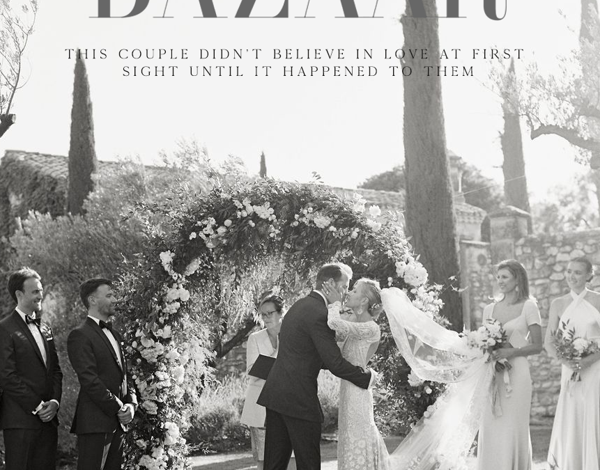 Organic wedding on Harper’s Bazaar