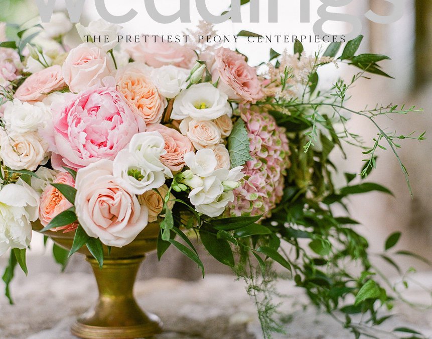 ‘The prettiest peony centerpiece’ | Martha Stewart weddings