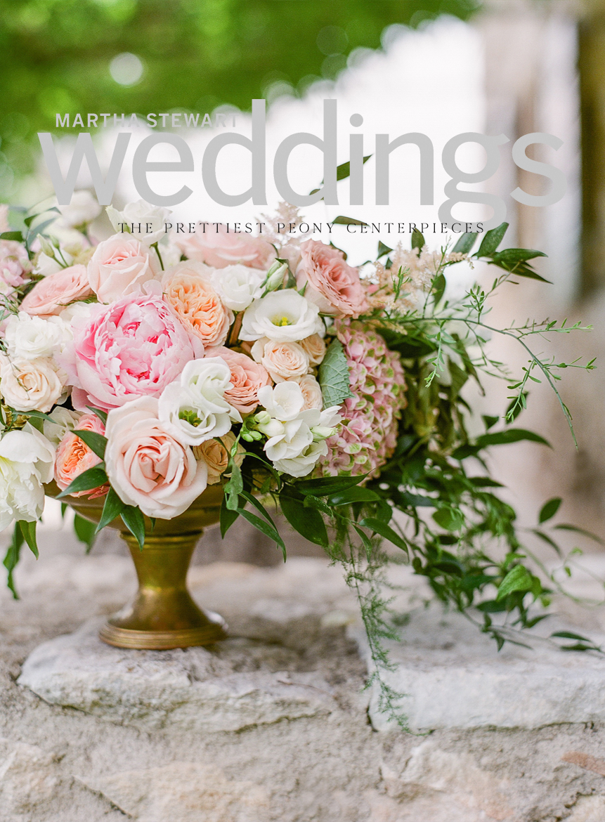 ‘The prettiest peony centerpiece’ | Martha Stewart weddings