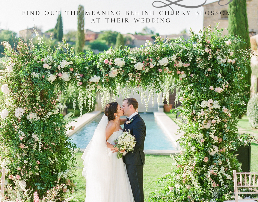 Cherry Blossom wedding at Bastide de Gordes | Style Me Pretty